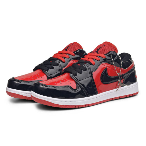 AIR JORDAN LOW PREMIUM – PRETO VERMELHO VERNIZ